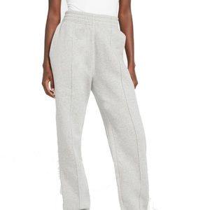 Nike Essential Sportswear Women's Fleece Sweatpants Grey Size Small